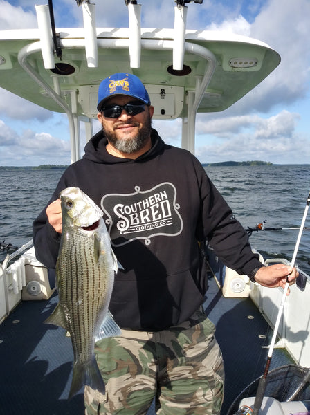 Striper Fishing at Clarks Hill Lake with Littler River Guide Services