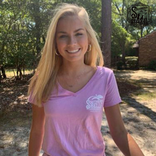 Load image into Gallery viewer, Pink Southern Belle V-Neck