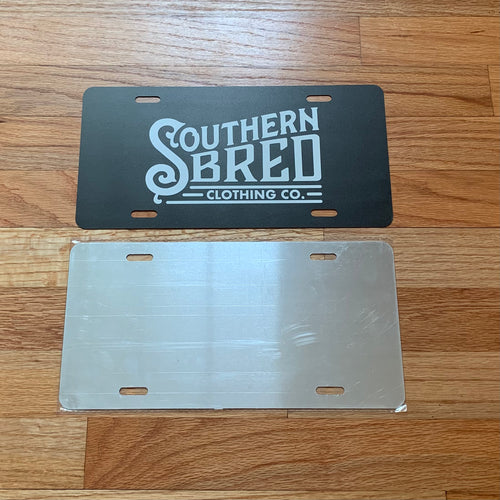 Southern Bred License Plate (Words Only)